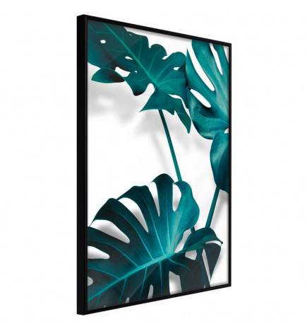 Poster et affiche - Turquoise Monstera II