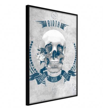 38,00 € Poster met een witte schedel, Arredalacasa