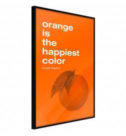 Poster in cornice con una arancia - Arredalacasa