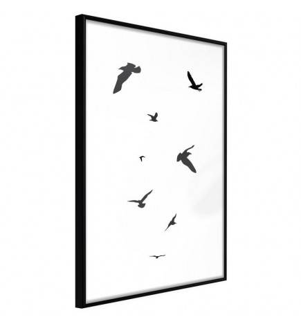 Plakat s pticami v letu - Arredalacasa