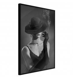 38,00 € Poster met een snob vrouw die rookt