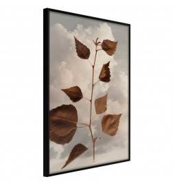 Plakatas su rudų lapų šakele – Arredalacasa