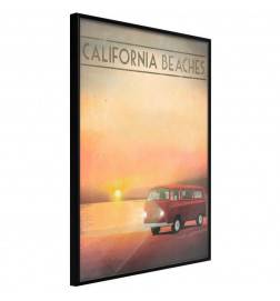 Poster in cornice col camper in california - Arredalacasa