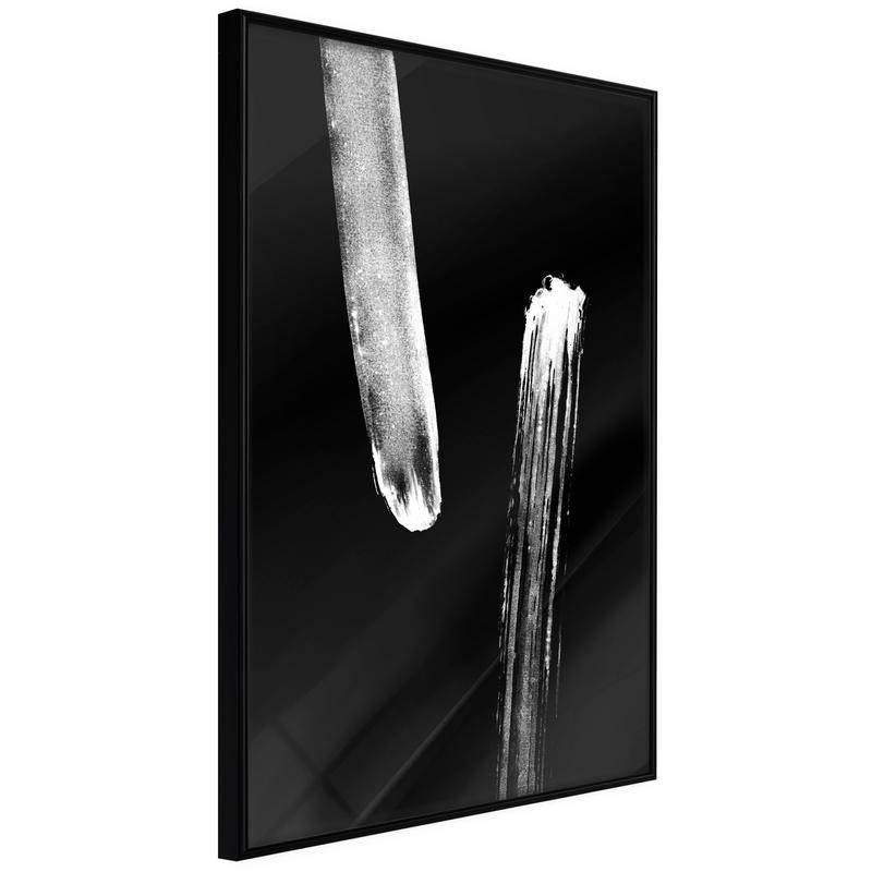 38,00 € Plakat z dvema lesenima palicama s črnim ozadjem - Arredalacasa