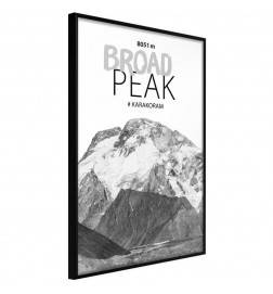 Poster in cornice con il monte Broad Peak (Cina) - Arredalacasa