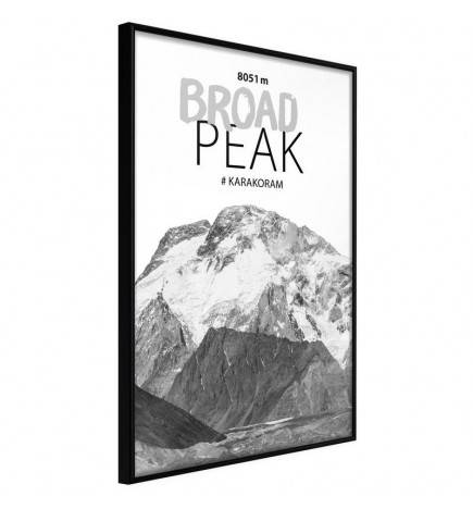 Plakat s kitajsko goro Broad Peak - Arredalacasa