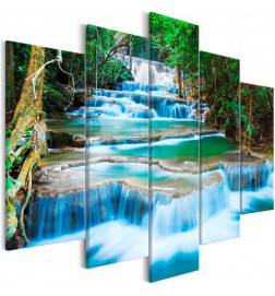 92,90 € Wandbild - Waterfall in Kanchanaburi (5 Parts) Wide