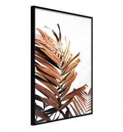 38,00 € Poster met twee bruine palmbladeren, Arredalacasa