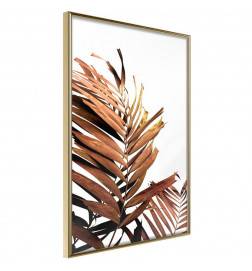 Plakāts ar divām brūnām palmu lapām - Arredalacasa