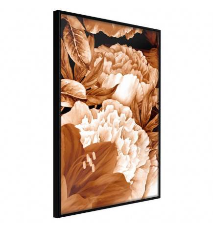 38,00 € Poster met bruine peonies, Arredalacasa