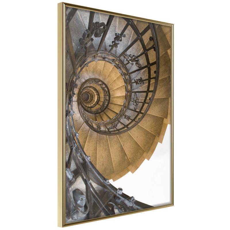 38,00 € Plakat z zlatim spiralnim stopniščem - Arredalacasa