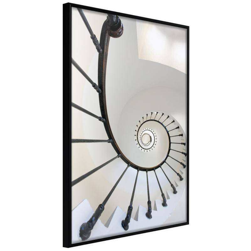 38,00 € Plakat s črnim spiralnim stopniščem - Arredalacasa