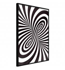 Poster - Black and White Swirl