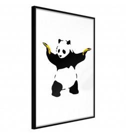 Posters voor kinderen met panda en bananen
