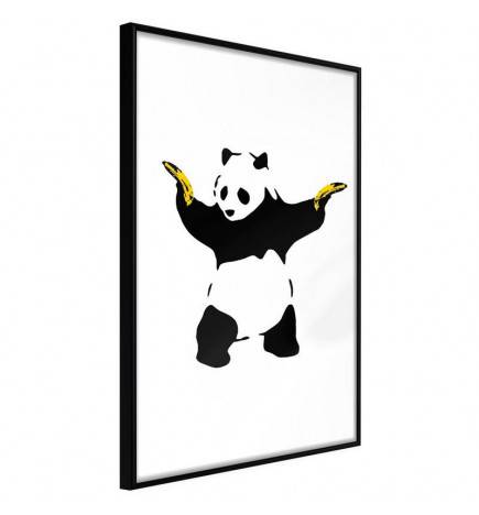 Poster in cornice per bambini col panda e le banane