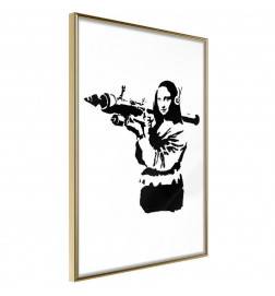 Poster - Banksy: Mona Lisa with Bazooka II