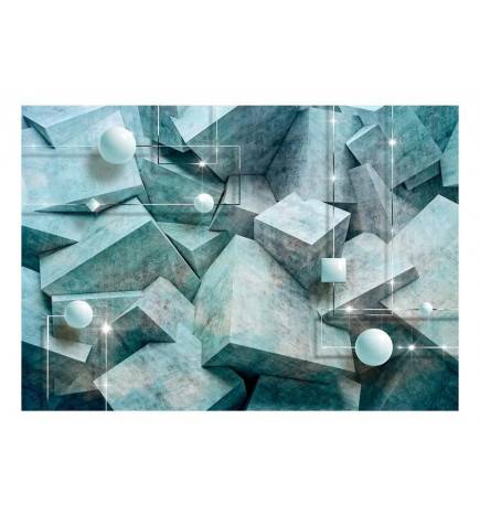 Fotomurale adesivo con cubi e quadrati ARREDALACASA