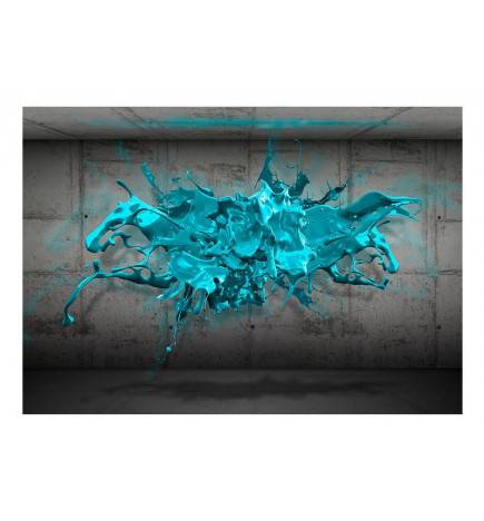 Wallpaper - Blue Ink Blot