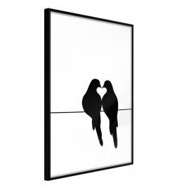 Poster kahe armastatud linduga - Arredalacasa