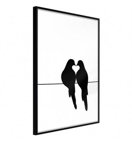 38,00 € Plakat z dvema zaljubljenima pticama - Arredalacasa