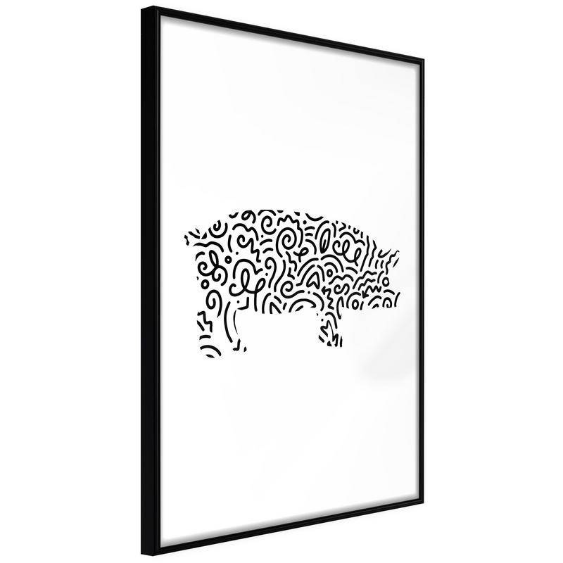 38,00 € Poster - Curly Pig