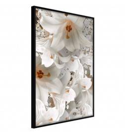 Plakat z belimi lilijami - Arredalacasa