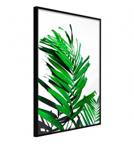 Plakat z zelenimi palmovimi listi - Arredalacasa