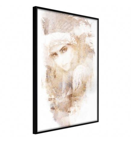 Poster et affiche - Mysterious Look (Beige)