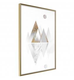 Poster in cornice con dei triangoli e una sfera