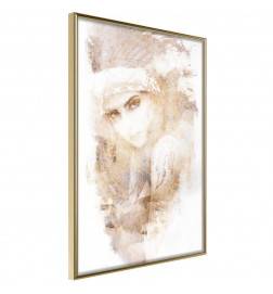 Poster et affiche - Mysterious Look (Beige)
