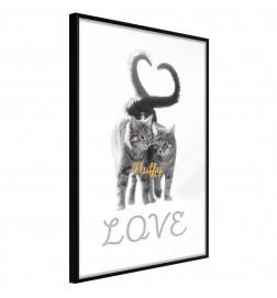 38,00 € Poster kahe armastatud kassiga - Arredalacasa