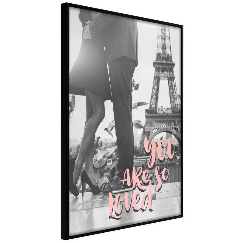 38,00 € Plakatas su Eifelio bokštu ir mergina – Arredalacasa