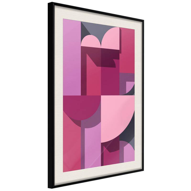 45,00 € Vijoličen in roza abstraktni plakat - Arredalacasa