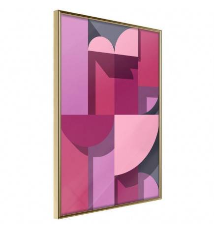 Abstract paars en roze poster Arredalacasa