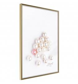 Poster in cornice con tante piccole perle - Arredalacasa