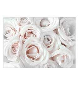 Fotomurale adesivo con grandi rose chiare ARREDALACASA