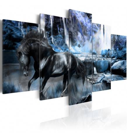 Canvas Print - Azure waterfall