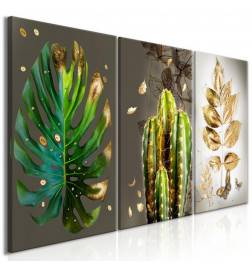 88,90 €Quadro collage cactus piante e foglie cm. 120x60 - ARREDALACASA