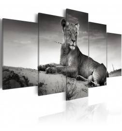 Glas-Bild Wandbilder Druck auf Glas 120x60 Deko Tiere Löwe 