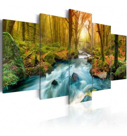 70,90 € Canvas Print - Morning on the river