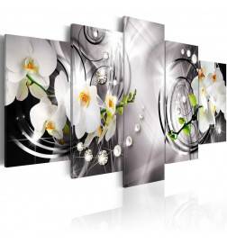70,90 € Canvas Print - Orchid, pearls and diamonds