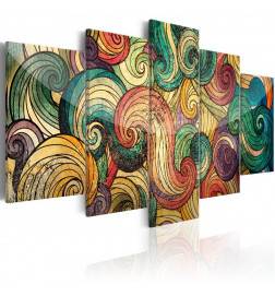 70,90 € Canvas Print - Colourful Waves