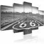 Canvas Print - Route 66 - black and white
