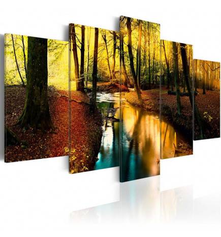 Canvas Print - Autumn silence: forest