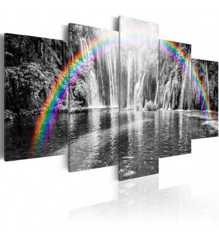Canvas Print - Rainbow on grays