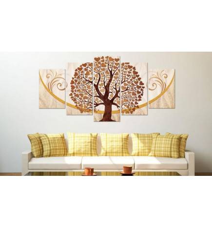 Wandbild - Goldener Baum der Liebe