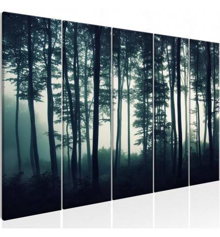Canvas Print - Dark Forest (5 Parts) Narrow