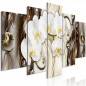 Canvas Print - Orchid Waterfall (5 Parts) Wide Brown