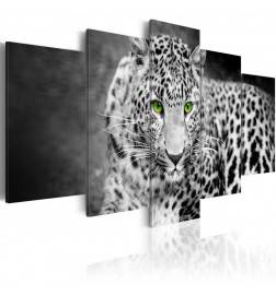 70,90 €Quadro del leopardo cm. 100x50 e 200x100 grigio ARREDALACASA