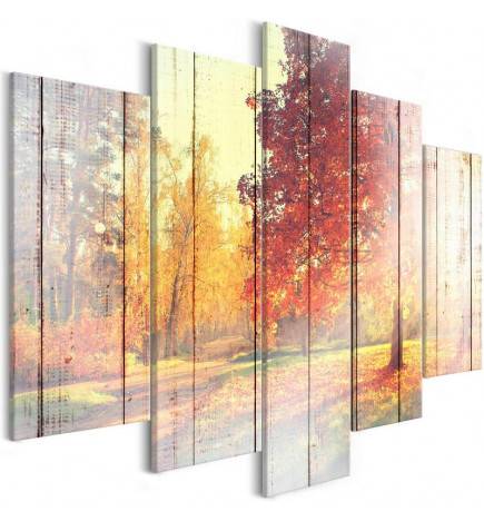 Canvas Print - Autumn Sun (5 Parts) Wide